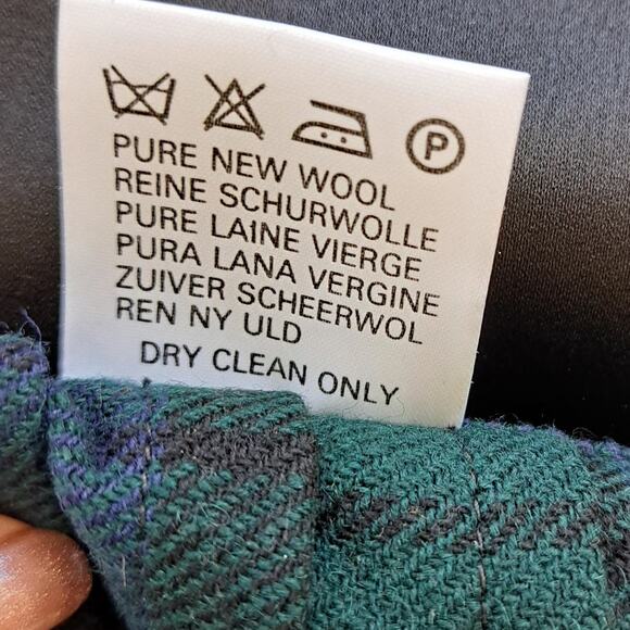 Vintage Ben Nevis Women's Wool Kilt Pleated Tartan Midi Skirt Blue Green - Picture 9 of 12